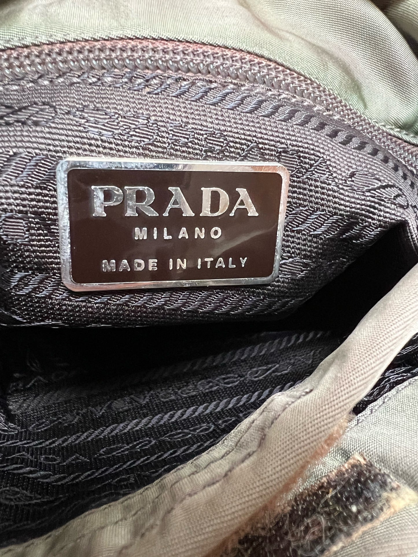 Prada Tessuto Nylon Tote Bag (Olive Green)