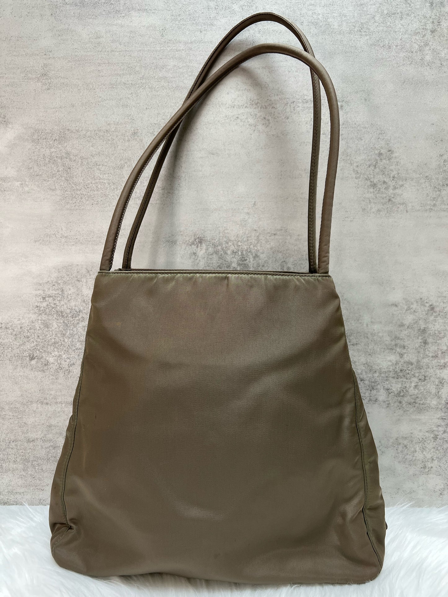 Prada Tessuto Nylon Tote Bag (Olive Green)
