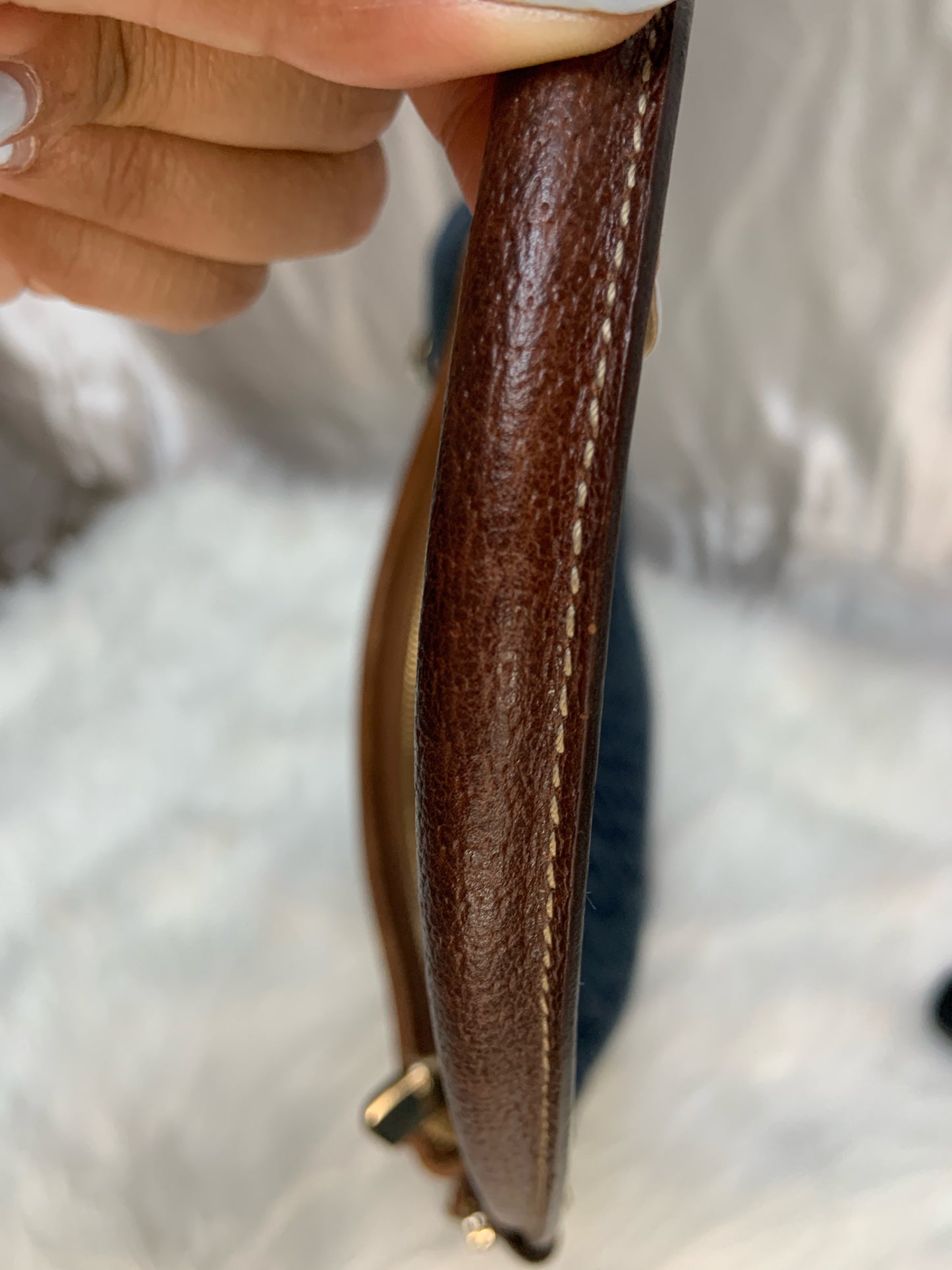 Gucci GG Denim Abbey Medium D-ring Hobo Bag