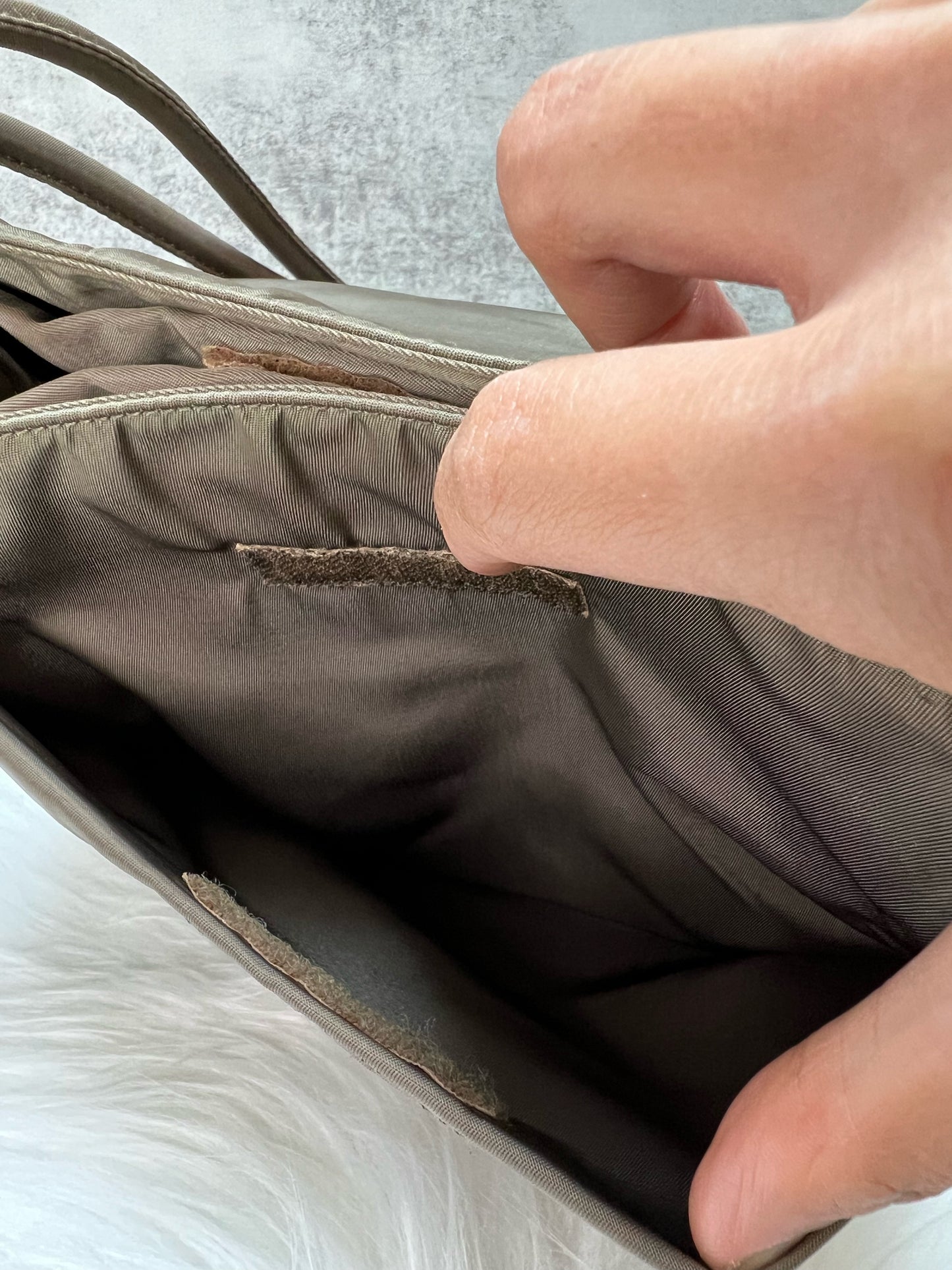 Prada Tessuto Nylon Tote Bag (Olive Green)
