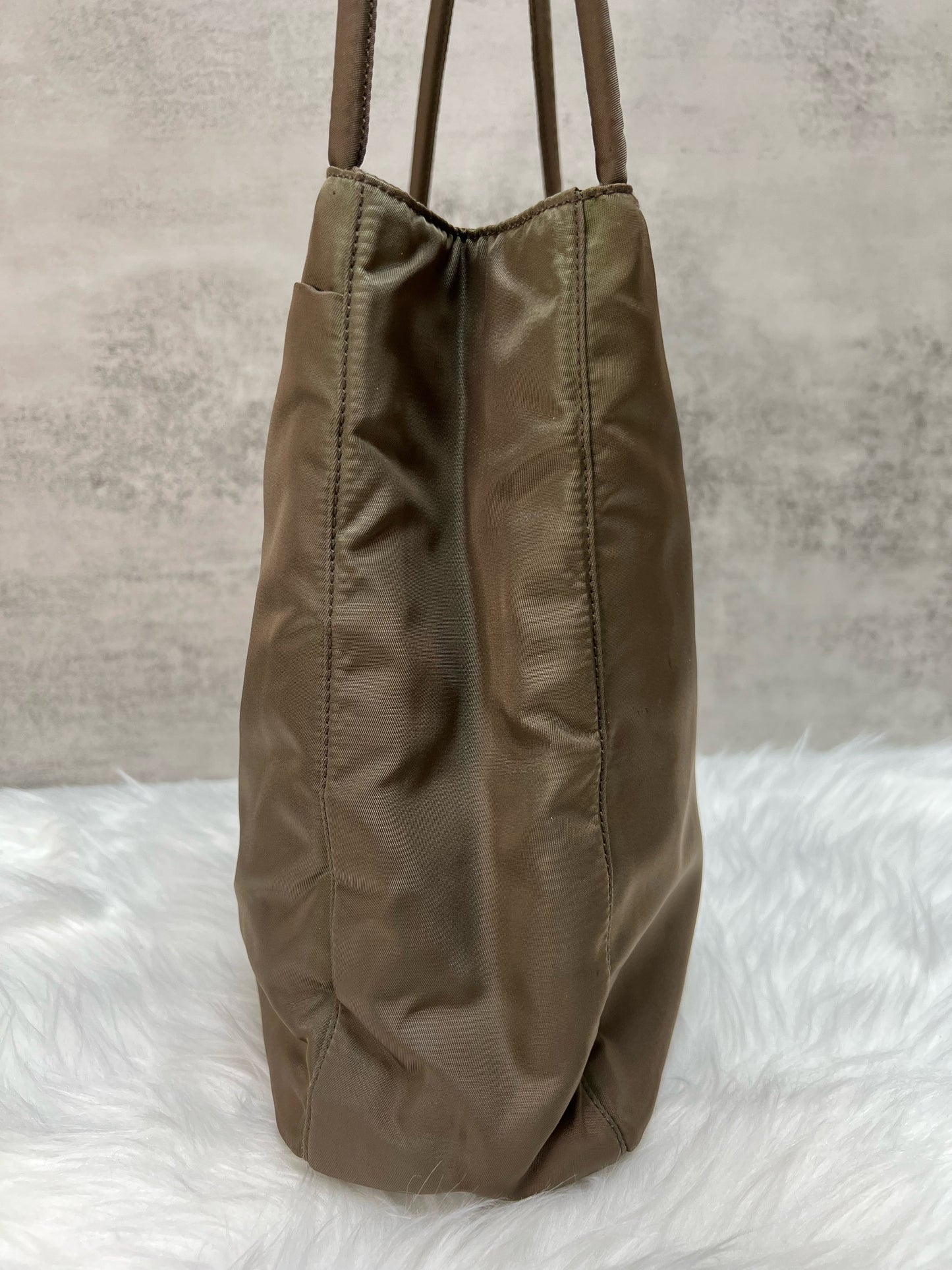 Prada Tessuto Nylon Tote Bag (Olive Green)