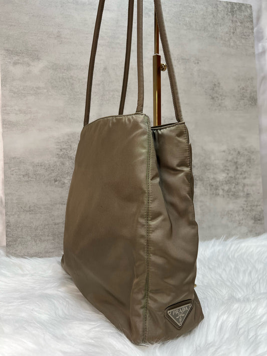 Prada Tessuto Nylon Tote Bag (Olive Green)