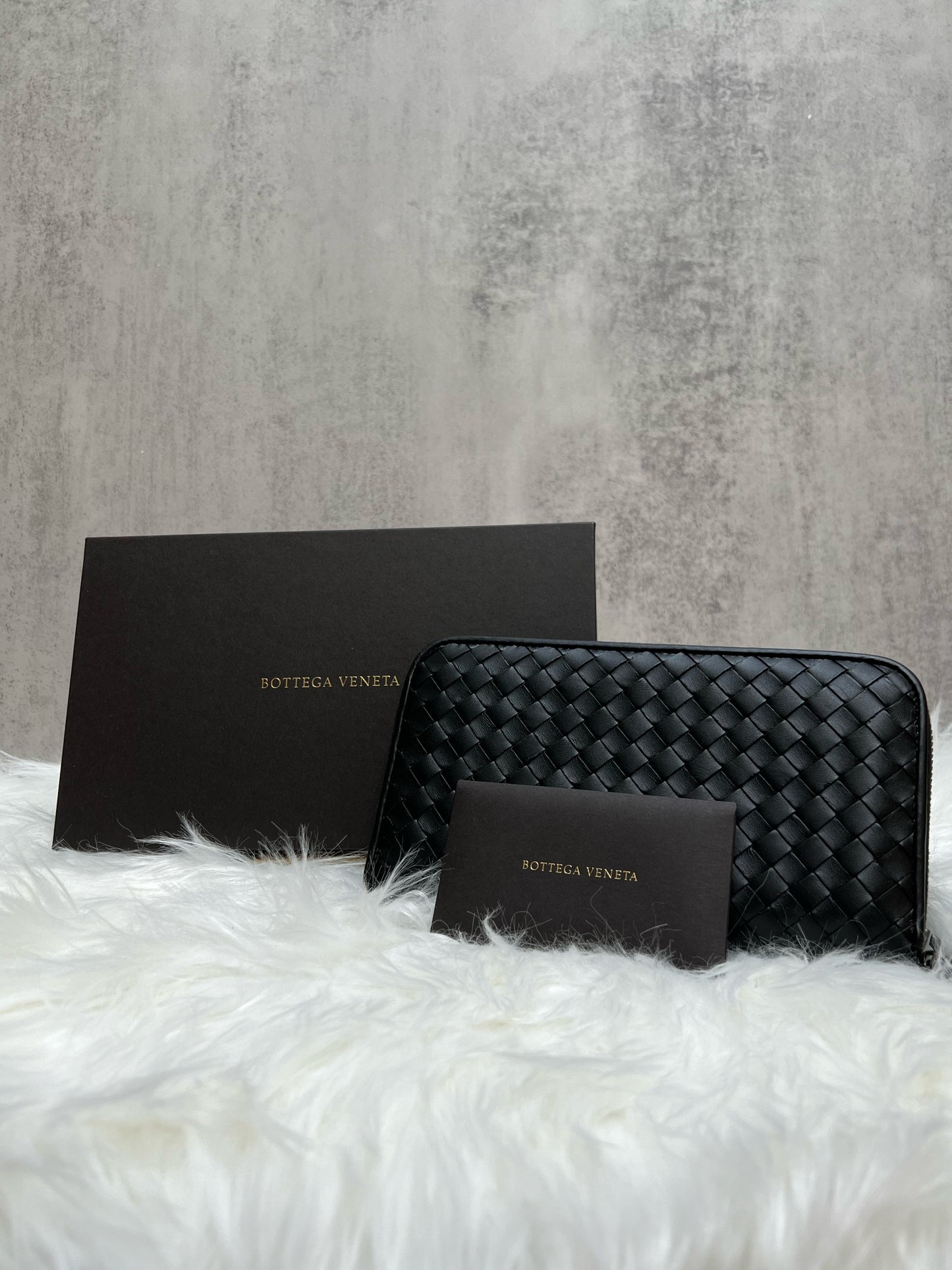 Bottega Veneta Nappa Intrecciato Zip Around Wallet