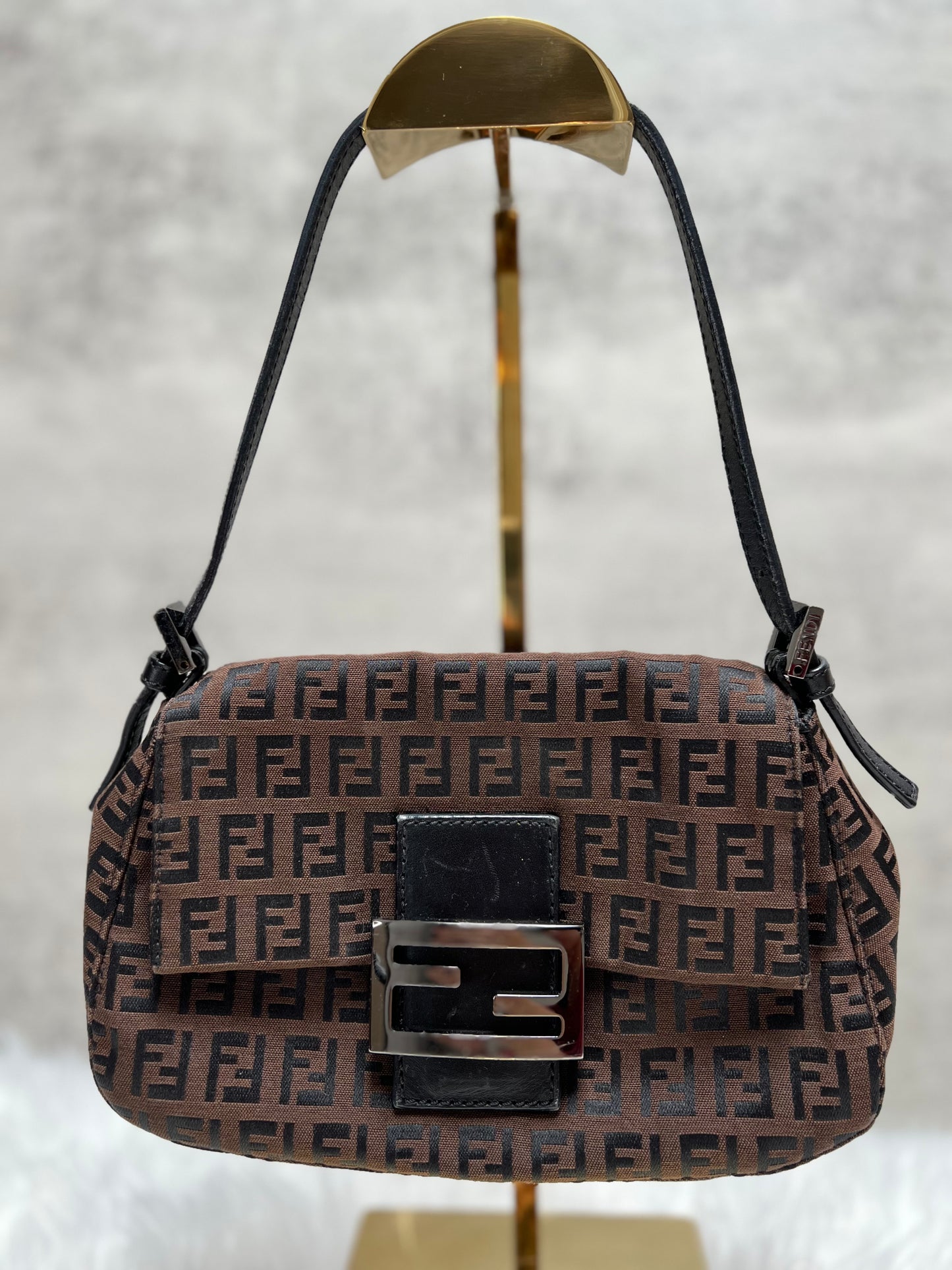 Fendi Zucchino Mini Mama Baguette
